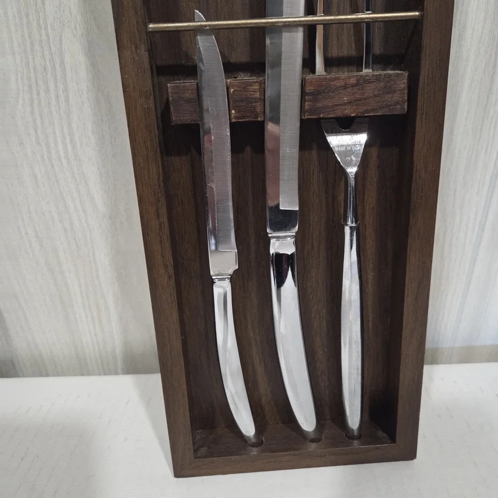 SALADMASTER Kitchen Carving Knife Set in Elegant Presentation Case - 3 Pieces